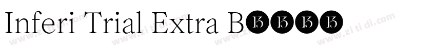 Inferi Trial Extra B字体转换